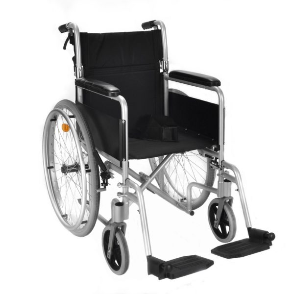 Aluminium self propel wheelchair with brakes ECSP04 1