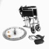 Aluminium self propel wheelchair with brakes ECSP04 8