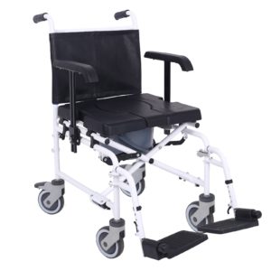 Attendant controlled wheeled shower commode chair 1