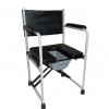 Deluxe folding padded commode chair and pan Elite Care - ECCOM2