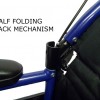 Lightweight folding wheelchair with handbrakes ECTR01