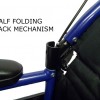Lightweight folding pink wheelchair + handbrakes