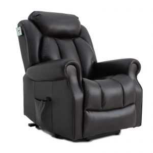 Hainworth riser and recliner chair with heat and massage brown 3