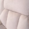 Hainworth riser recliner chair beige fabric backrest